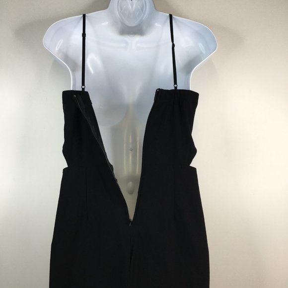 Nasty Gal Cutout Black Bustier Jumpsuit Size M - Picture 13 of 15
